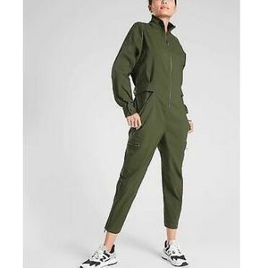 Athleta Lenox Jumpsuit, EUC, 2, Olive Green